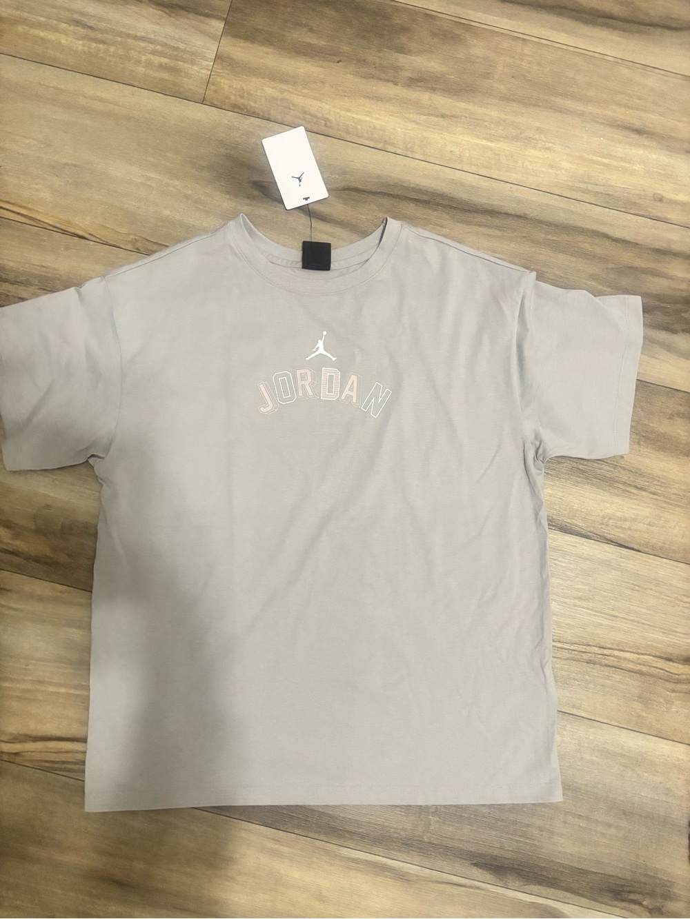 Jordan Short Sleeve Tee in Light Gray with Subtle Logo